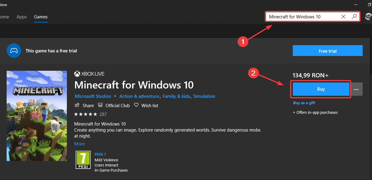 minecraft windows 10 gift code free